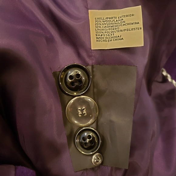 St Johna Bay Wool/Cashmere blend peacoat small - Picture 8 of 8